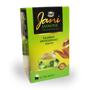 Ketepa - Jani Green Tea Jasmine Flavor - 25 Tea Bags - Net Weight 50g