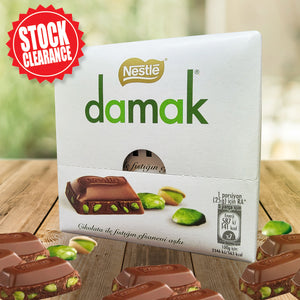 Nestle Damak Milk Chocolate With Pistachios 6 Packs Per Box net:378g ( 6x63g ) * ON SALE! *