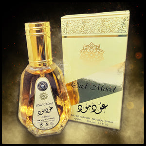 Oud Mood Collection-1 Spray, 1 Deo, 1 Perfume Oil, 1 Bakhoor