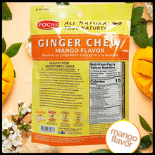 Pocas All Natural Hard Candy - Ginger Chew - Mango Flavor 3oz (85g)