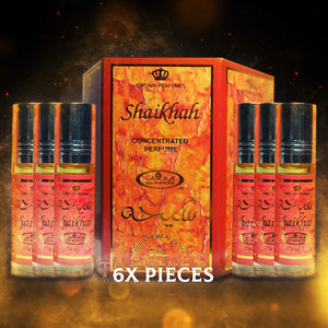 6X PIECES OF Shaikhah Concentrated Perfumes - Al Rehab Crown Perfumes ( 6ml  x 6 )