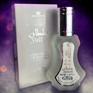 Sultan Eau De Parfum Natural Spray Vaporisateur 35ml 1.15 FL OZ By Crown Perfumes