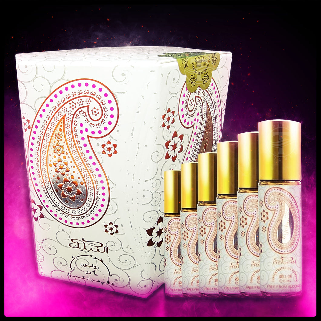 Tajebni Concentrated Oil Perfume By Nabeel 6X PIECES Roll On 6ml
