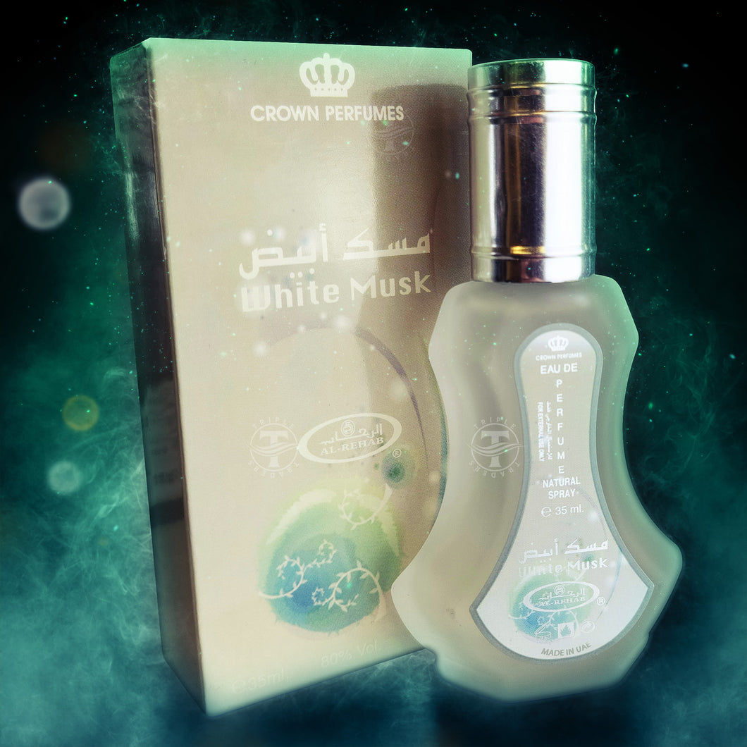 White Musk Eau De Parfum Al Rehab Crown Perfumes 35ml 1.15 Fl Oz
