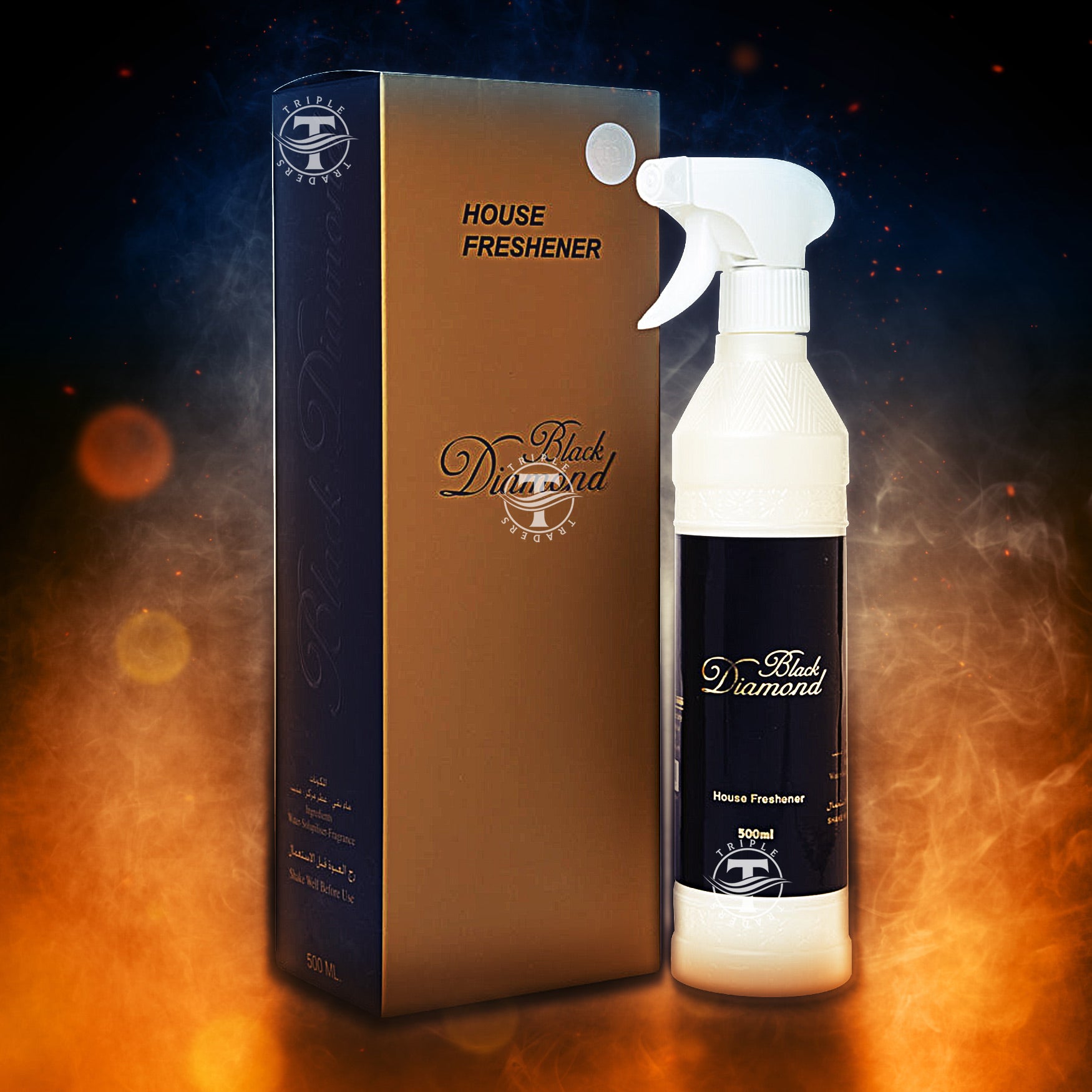 Black Diamond Home Freshener By Banafa For Oud Factory 500ml