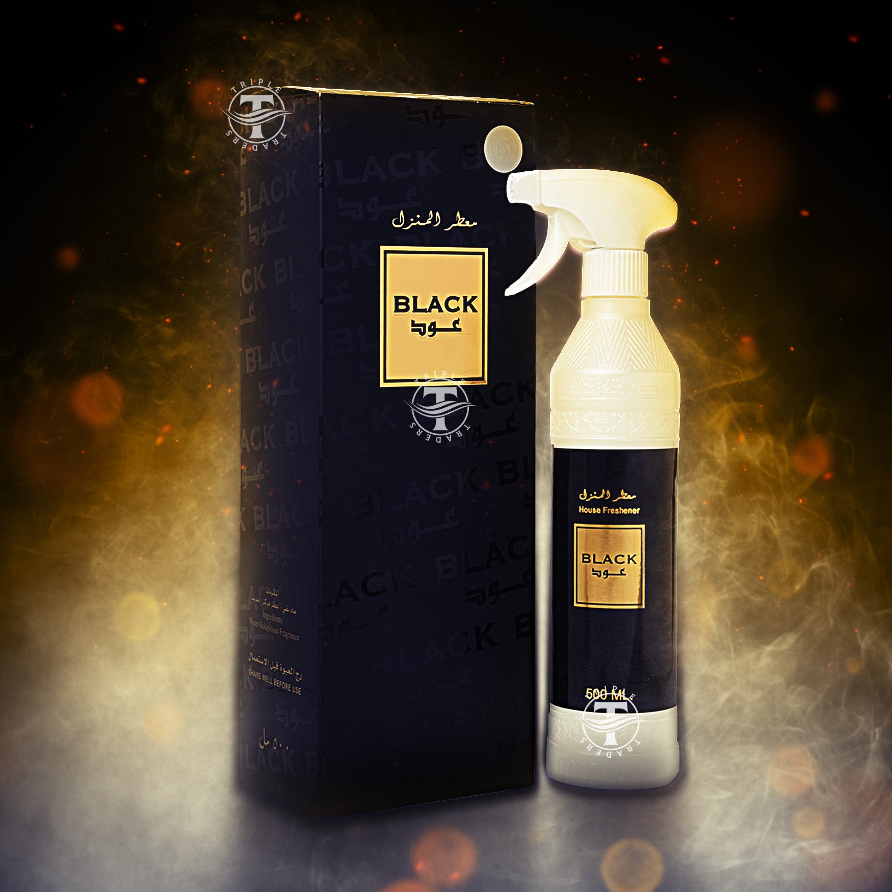 Black Oud Home Freshener By Banafa For Oud Factory 500ml