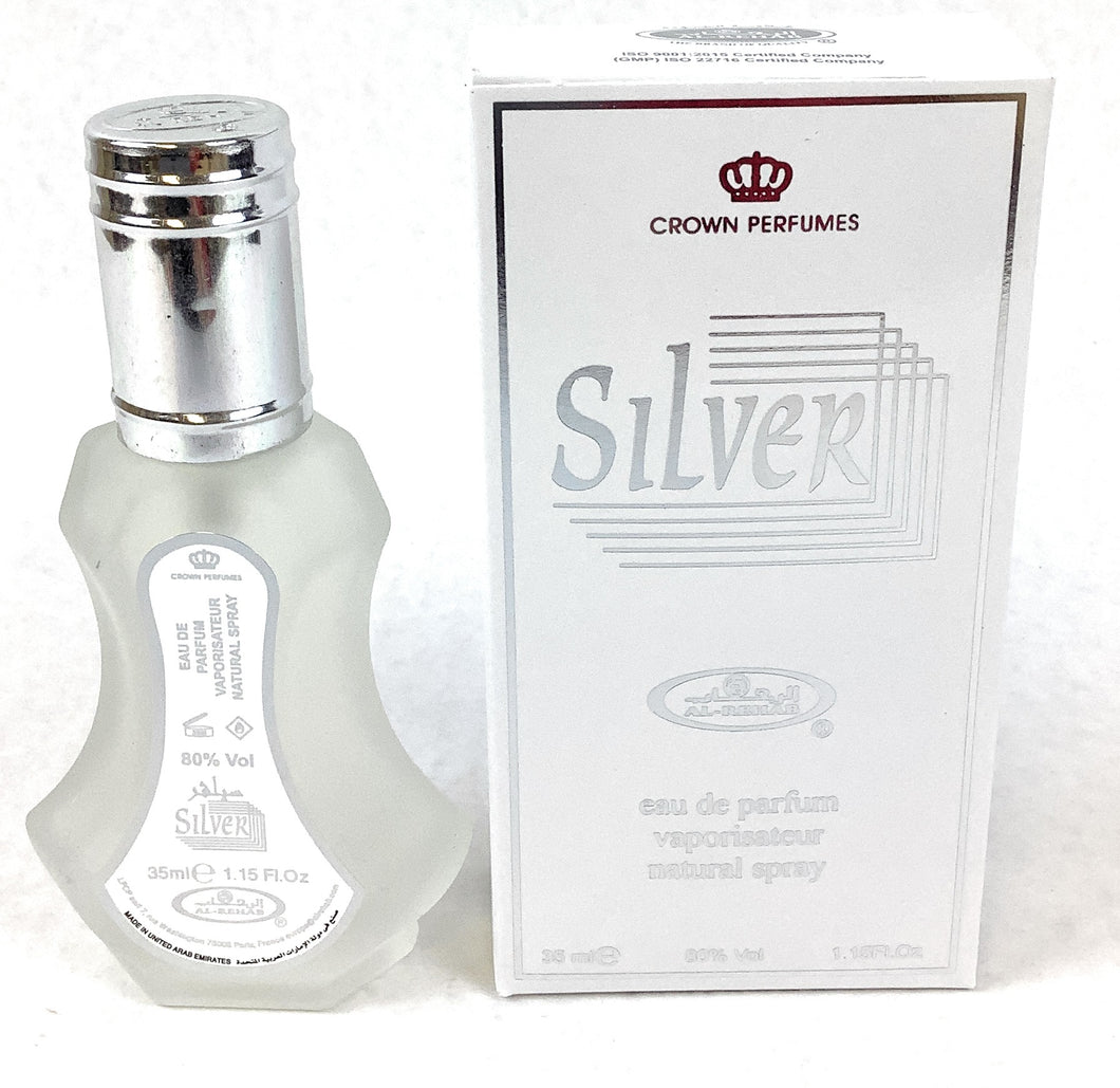 Silver - Al-Rehab Eau De Natural Perfume Spray - 35 ml (1.15 fl. oz) by Alrehab
