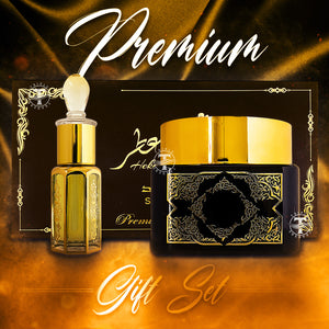 Safawid Premium Gift Set by Hekayat Attar | Includes Ultra Premium Perfumed Oil & Bakhoor