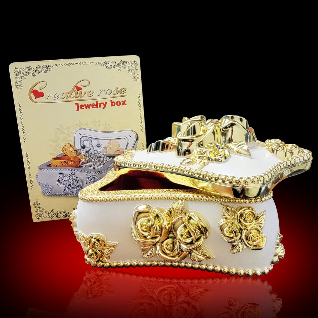 Creative Rose Jewelry Box Cute Storage Box For Jewelry – Triple