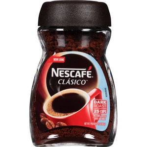 Nescafe Clasico | Dark Roast | 1.7 Ounces (50g)  | Serves Up To 25 Cups