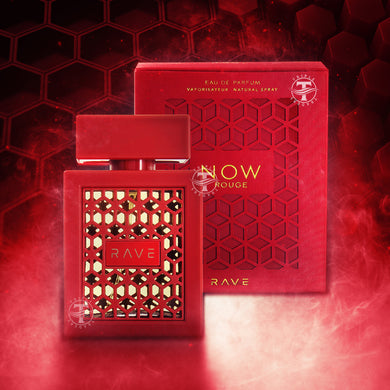 NOW Rouge Eau De Parfum By RAVE 100ml 3.4 FL OZ