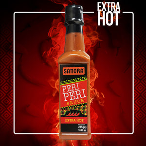 Peri Peri Sauce - EXTRA HOT - By Sanora 295mg Delicious Hot Sauce Salsa