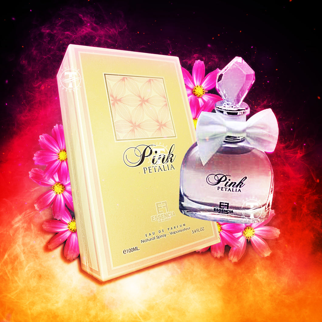Pink Petalia - Essencia De Flores by Fragrance World 100ml 3.4 FL OZ Eau De Parfum