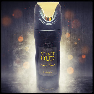 Velvet Oud Perfumed Deodorant Body Spray By Lattafa 200ml 6.67 fl. oz.