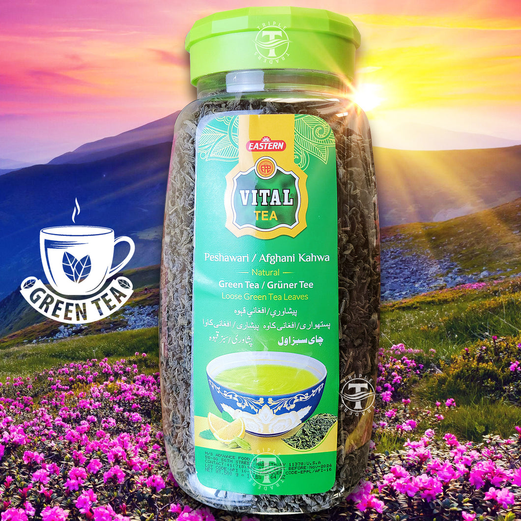 Peshawari / Afghani Kahwa - Green Tea - Natural - Vital Tea - Product of Pakistan - 1+ lb ( 500 gm )
